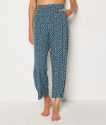Patterned 7/8 pyjama trousers