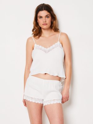 Lace detail v-neck camisole