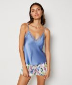 Satin camisole with thin straps