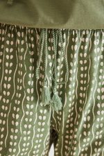 100% Cotton green geometric green pyjamas