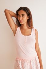 Short pink 100% cotton pyjamas