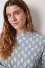 Long soft touch ribbed floral pajamas