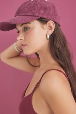 Wine triangle bra with fixed cups