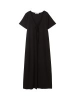 Long cardigan with a waffle texture