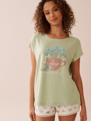 Snail Print Super Soft T-shirt