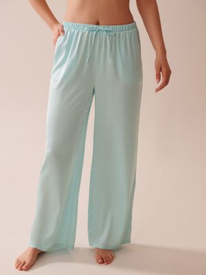 Wide Leg Satin Pants