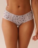 Cotton and Lace Detail Hiphugger Panty