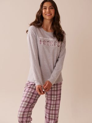 Mouse Print Cotton Long Sleeve Shirt