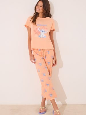 SHORT SLEEVES CAPRI PANT PYJAMA