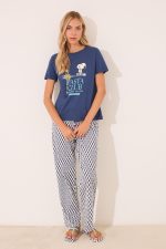 SHORT SLEEVES LONG PANT PYJAMA