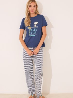 SHORT SLEEVES LONG PANT PYJAMA