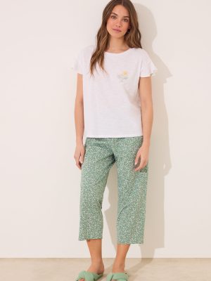 SHORT SLEEVES CAPRI PANT PYJAMA