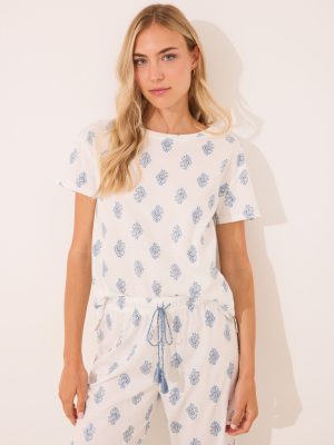 SHORT SLEEVES LONG PANT PYJAMA