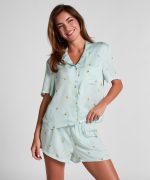 Short Viscose Check Print