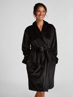 Velours short bathrobe