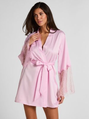 Kimono Satin Lace