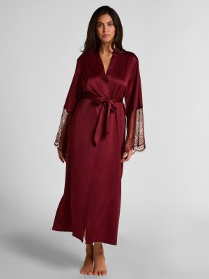 Kimono Long Satin Lace