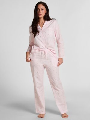 Pj Ls Co Stripe Hearts