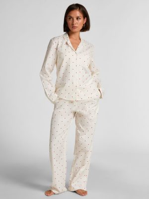 Pj Ls Co Jacquard Hearts